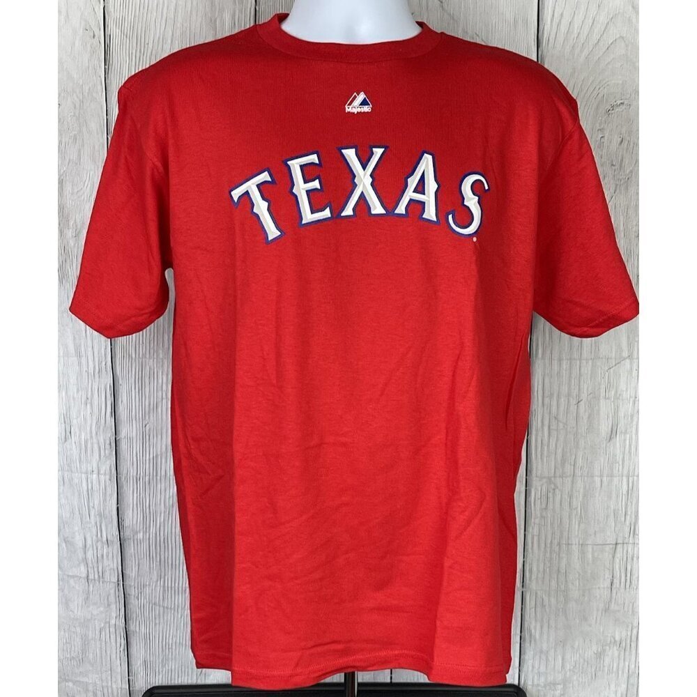 NWT MLB Yu Darvish Texas Rangers Youth XL Red Short Sleeve Jersey Shirt #11 - Picture 2 of 6